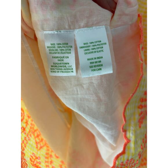 Lilly Pulitzer Sarafina Eyelet Babydoll
Dress Calla Yellow Gingham NWT Size 16 - Picture 6 of 6